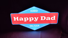 Happy Dad  LED Light Up Sign BAR SIGN MAN CAVE LIGHT New