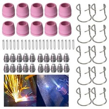 60 Pcs Plasma Cutter Torch Consumables Kit for SG-55, AG-60, WSD-60 CUT50