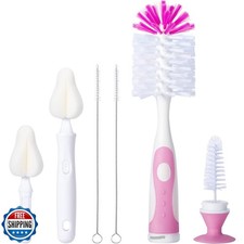 CAREBABYMORE Baby Bottle Brush Set with Nipple Cleaner and Suctio