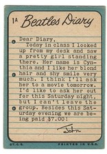 Beatles Diary Cards for sale | eBay