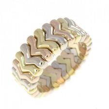 Authentic Bvlgari 750 Three-Color Ring 260-008-104-1077