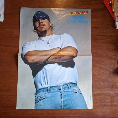 Mike Muir / Izzy Stradlin' Double Sided Vintage Poster Kerrang Rock 