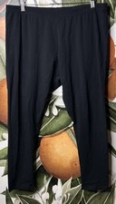 J Jill 2X Black Ankle Pull on Leggings Pants