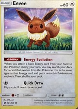 Eevee Common SM Base Set 101/149 NM