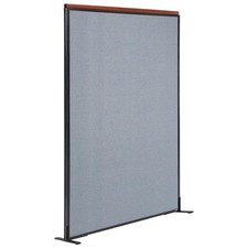 48-1/4"W x 73-1/2"H Deluxe Freestanding Office Partition Panel Blue