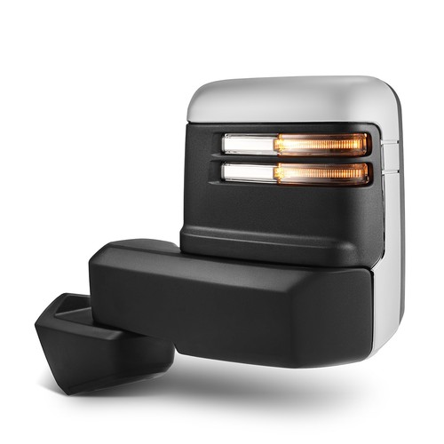 Fits 2019-2023 GMC Serria 1500 Chrome Towing Mirrors Power Heated+BSM+Temp - Foto 6 di 8