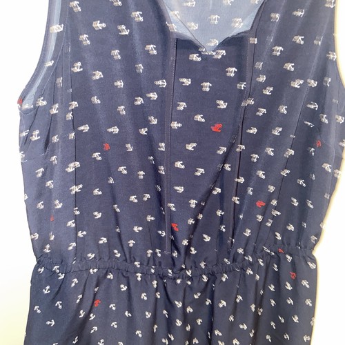 Tommy Hilfiger Kleid Damen Größe 16 Ankermuster Marineblau Küste Maritim - Bild 7 von 10