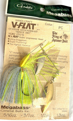 Megabass V-Flat Spinnerbait, Kunstköder, 3/7 oz, 12g, Neu