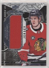 2018-19 SPx UD Black Rookie Trademarks Relics /299 Henri Jokiharju #RT-HJ d3n
