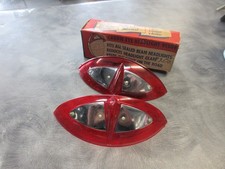 Vintage Headlight Visor Nos 1940s 1950s Accessories Red Vintage Headlight Visor Nos 1940s 1950s Accessories Red