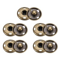 5Er Set DruckknöPfe Zum AufnäHen, 17 Mm, Metall-DruckknöPfe, Bronze