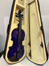 Full Size Purple Violin 4/4 - Handcrafted For Beginners - Lots Of Extras