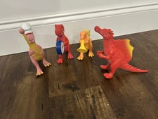 Vtg Ankyo Dinosaur Marching Band Toy Figures Instruments 