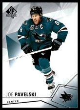 2015-16 SP Authentic #16 Joe Pavelski San Jose Sharks Hockey Card