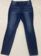 Time and Tru PULL ON Core Jegging Size L 12 14 DENIM Skinny TUMMY CONTROL