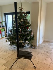 frontier stove - Matt black portable wood burner with chimney 