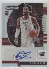 2020-21 Panini Prizm Draft Picks Prospect Silver Quinton Rose #PA-QR Auto 04tz
