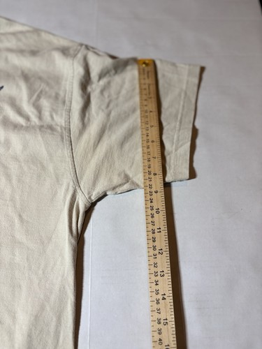 Vintage B.U.M Equipment Faded T-Shirt Men’s Large Cream Colored Short Sleeve - Picture 5 of 7