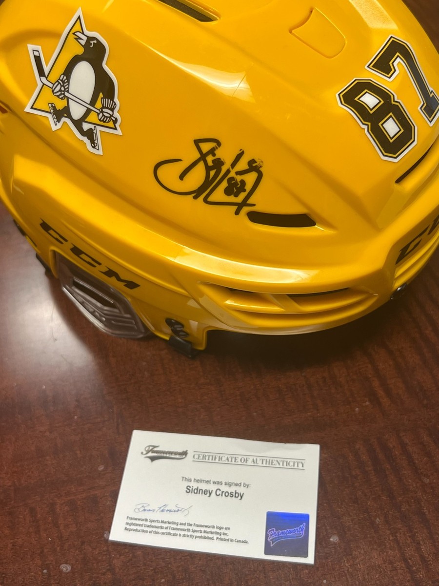 Sidney Crosby Pittsburgh Penguins Autographed Full Sized Helmet W
