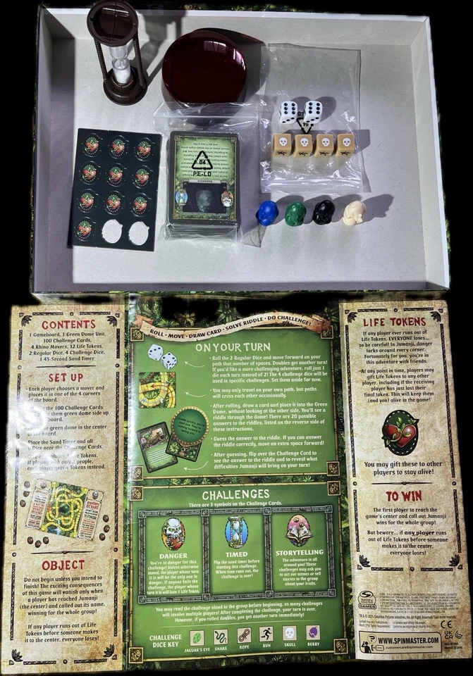 Jumanji The Classic Adventure Fun Family Board Game Kids Aged8+ Read description - Image 4 of 4