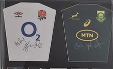 Signed Rugby Shirts (framed)- England vs South Africa,  Twickenham. 16/11/24