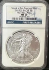 2013(S) Silver American Eagle 1oz Coin NGC MS-69 First Releases