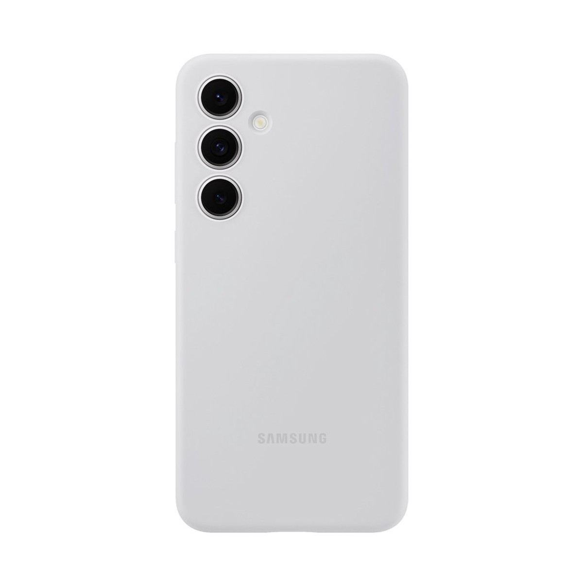 Coque en silicone lisse pour Galaxy S24 FE Gris | Protection fine