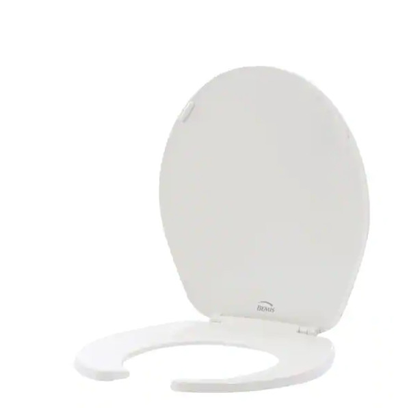 With Cover, Round, Plastic, White