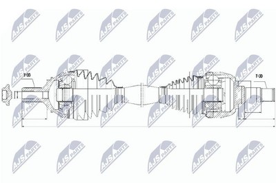 Original NTY Antriebswelle NPW-ME-046 für Mercedes-Benz