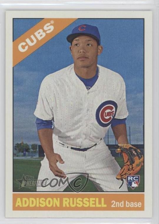 2015 Topps Heritage High Number Short Print Addison Russell #718 4g0