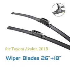 2,Windshield Wiper Blades 26 18 for Toyota Avalon 2018 Front All Season J-hook