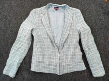 mac  jac Plaid Tweed Skirt Suit Set Zip Blazer and Pleated Skirt