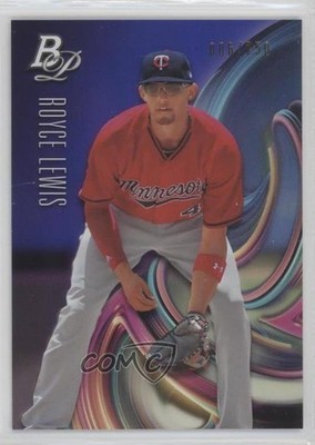 2018 Bowman Platinum Top Prospects Purple 6/250 Royce Lewis #TOP-5 0a1
