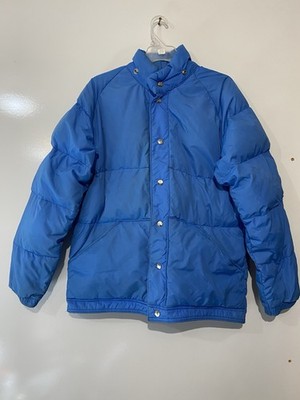 Mens GERRY Blue Vintage USA Made Goose Down Puffer Jacket Sz L