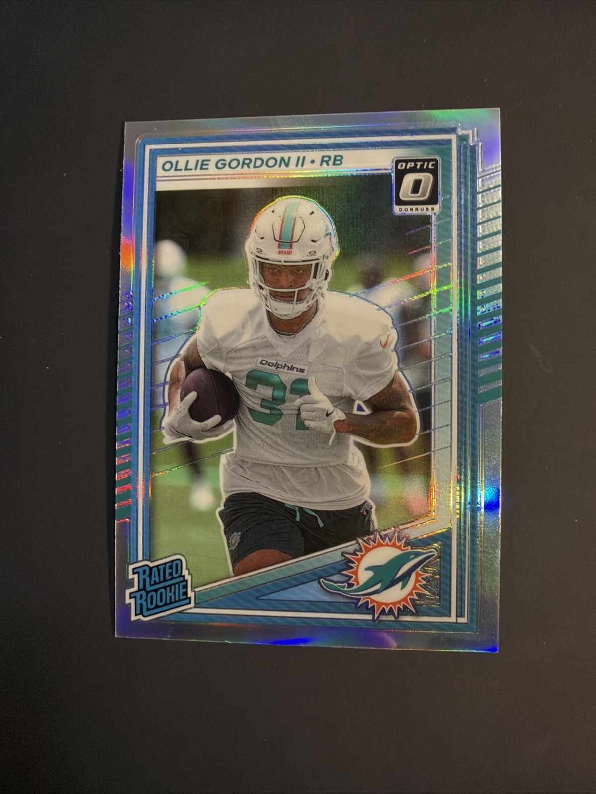2025 Donruss Ollie Gordon II Rated Rookie Optic Preview Silver Prizm #394