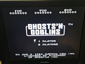 NINTENDO NES GHOST N GOBLINS CARTUCCIA GIOCO TESTATA 5 VITI