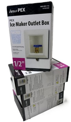 Apollo 1/2 in. Brass PEX-B Barb Icemaker Outlet Box