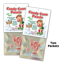 2 - Funny Gag Joke - CANDY CANE PUZZLE - Christmas Stocking Stuffer Gift Prank