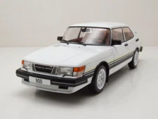 1981 MODELCAR GROUP 1:18 AUTO DIE CAST SAAB 900 TURBO WHITE MCG18339