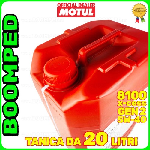 20 L olio motore MOTUL 5W40 8100 XCESS GEN2 VW 502.00 505.00 MB 229.5 A3/B4 MO44 - Foto 2 di 10