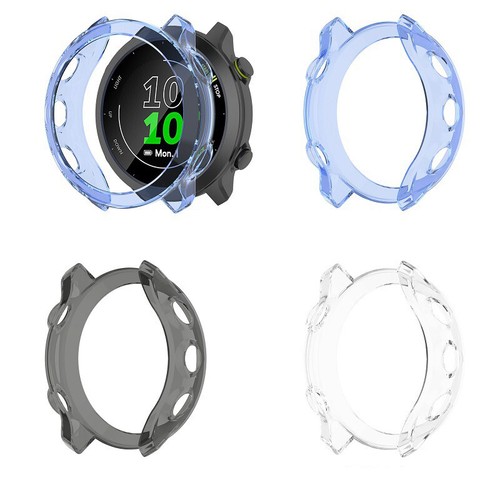 Case For Garmin Forerunner 55 158 TPU Bumper Protective Shockproof Frame Cover - Photo 2 sur 11