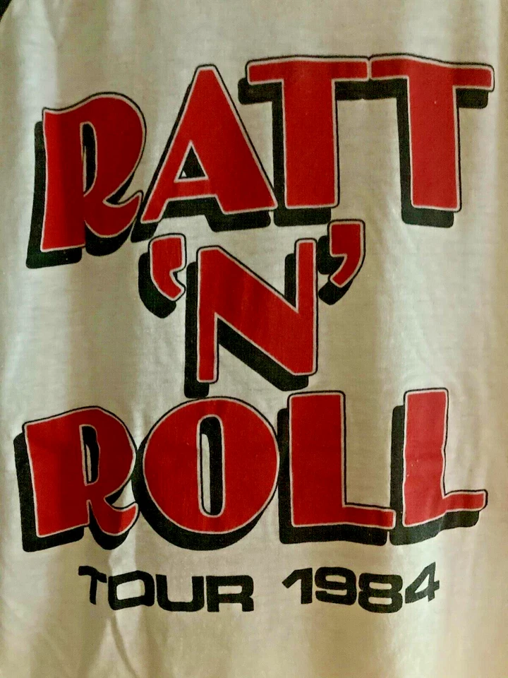 Camisa de concierto Ratt Vintage 1984 Ratt 'N' Roll World Tour Heavy Metal 1984 Foto 4 de 4