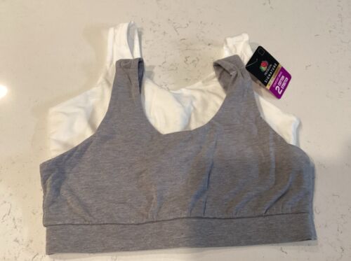 Fruit of The Loom 2 Pack Signature Cotton Stretch Bras NWT Size Medium
