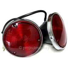 OEM Toyota 81550-60130 69-74 Land Cruiser FJ40 Rear Red Tail Lights Genuine Part