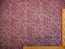 Hoffman Quilt Fabric By The Yard Metallic Silver on Purple Premium Cotton #C