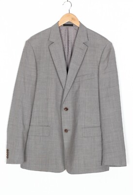 PAL ZILERI LAB Woll Blazer Sakko Herren Größe 56 Slim Fit Formell Freizeit