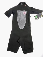 Body Glove Wet Suit Black Shorty 2/1 MM w Long Back Zip, O-Ring Women's 9/10 NWT