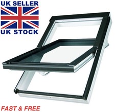 Optilight TLP Centre Pivot PVC Roof Windows Flashing White PVC Size 78cm x 98cm