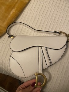 saddle bag white dior