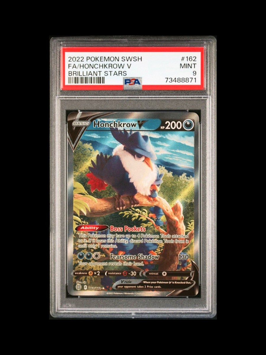 inter lastra celebrative triplete ★新品★ PSA 9 Mint Honchkrow V Alt Art Brilliant Stars 162/172 2022